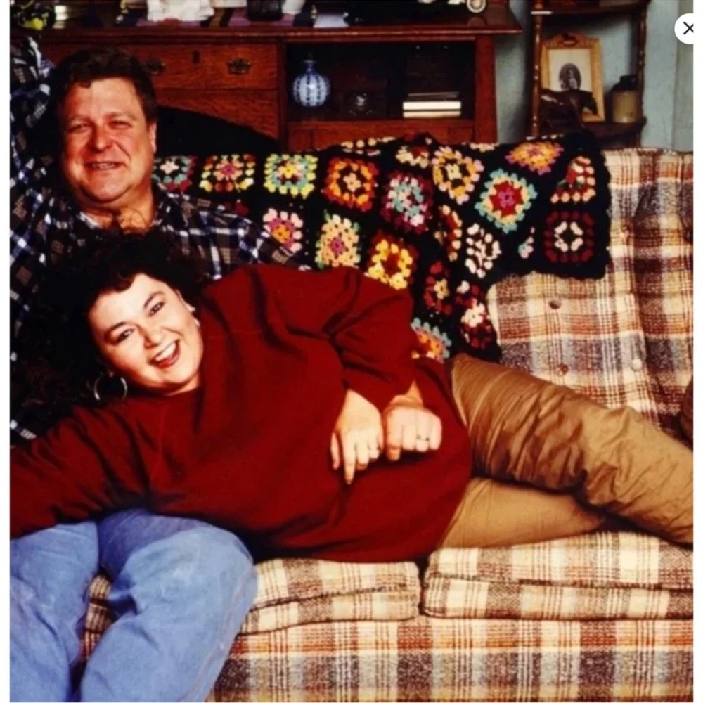 Vintage Handmade Crochet Throw Blanket 43x65 Multicolor Boho Cottagecore Cabin